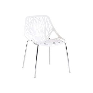 CX-PC001 Colourful Stylish Outdoor Polypropylene Chair (White)