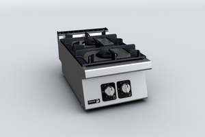 Fagor 700 series natural gas 2 burner boiling top with cast CG7-20H