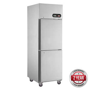 Thermaster SUF600 TROPICAL 2 x ½ door SS Freezer
