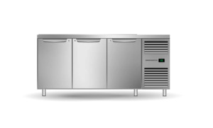Skope Three Solid Door Salad Preparation GN1/3 Right Hand Fridge - PG13.PPS.3.SD.RH