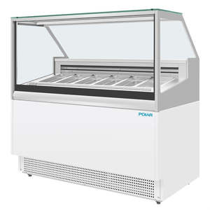 Polar: Polar U-Series 6 Pan Ice Cream Serve Over Cabinet Freezer UA058-A