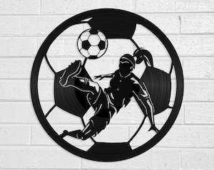 Vinyl Record Art: Soccer