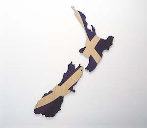 Scottish NZ Wood Print