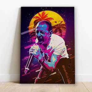 Wood Posters: Chester Bennington