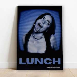 Wood Posters: Billie Eilish Lunch