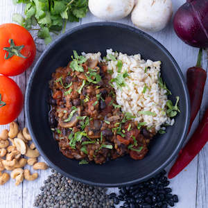 Luscious Lentil & Bean Chilli w Brown Rice