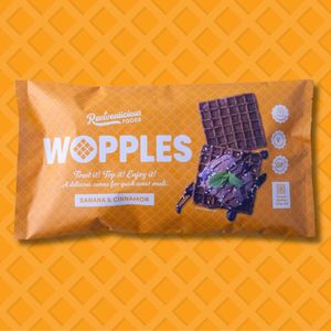 Frontpage: Wopples Banana & Cinnamon 320g (Pack of 8)