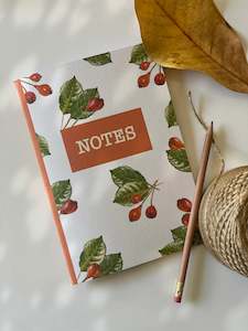 Stationery: ROSE HIPS notebook | THE SEWING SAILOR