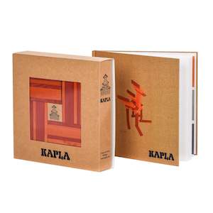 Create Play: KAPLA Book and Colours Set: red + orange -40pcs