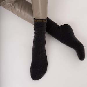 Possum Merino Socks - H Seal Brown | NOOAN