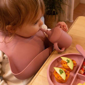 Silicone Baby Weaning Bib | Tiny Dining