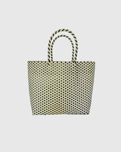 Bag And Baskets: Eco Tote BAG - Back & Oat White | MT