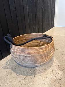 Basket with Black Handle | Revology