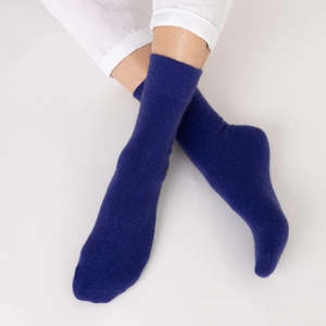 Clothes Beauty: Possum Merino Socks - H Royal Blue | NOOAN