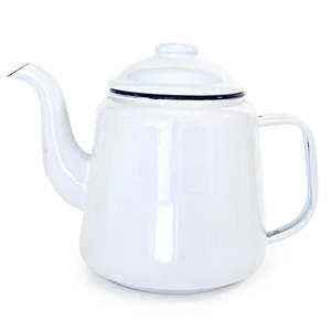 Teapot -WHT/BLUE Enamel | FALCON