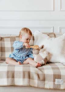 Living: Oat Mum & Baby Blanket| RUANUI STATION