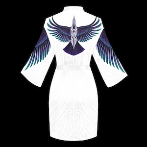 Robe: Wide Sleeve Robe - Tui Moko