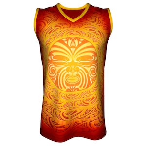 Fashion And Apparel: Basketball singlet - Tamanui Sunburst