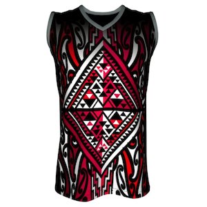 Fashion And Apparel: Basketball Singlet - Patiki Red