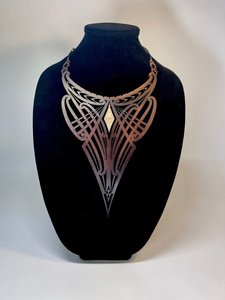 Neckpieces Pendants: Kotahitanga Leather Statement Neckpiece.