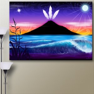 Bogo Canvas Prints: Taranaki Maunga Canvas Print
