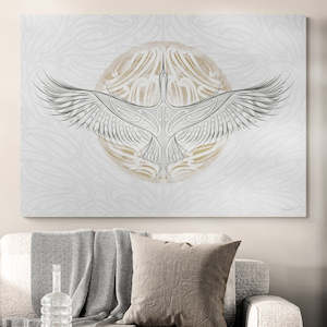 Canvas Art Prints: Kotuku Rerenga Tahi - AIO