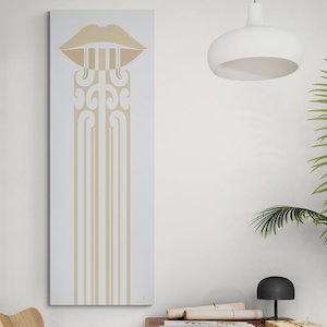Canvas Art Prints: Moko Kauae Manawa - AIO