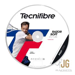 Tecnifibre: Tecnifibre Razor Soft Tennis String 1.25mm 200m Reel