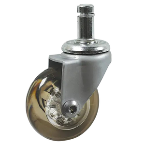 Products: Stem/Circlip Castor 50mm Polyurethane 40kg – DCS50PU - Rex Industrial Equipment NZ