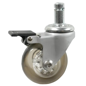 Products: Stem/Circlip Castor Brake 50mm Polyurethane 40kg – DCS50PUBK - Rex Industrial Equipment NZ
