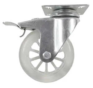 Products: Swivel Plate Brake Castor 100mm Polyurethane 70kg – EHI100DCPB - Rex Industrial Equipment NZ