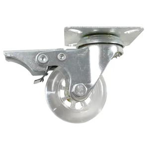 Products: Swivel Plate Brake Castor 50mm Polyurethane 40kg – EHI50DCPB - Rex Industrial Equipment NZ