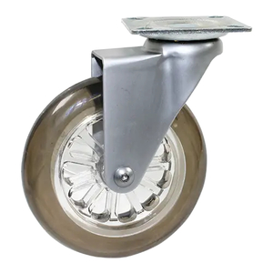 Products: Swivel Plate Castor 100mm Polyurethane 60kg – DCP100PU - Rex Industrial Equipment NZ