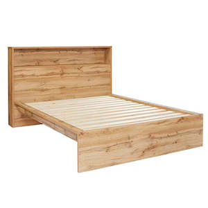 Bedroom Furniture: Nova Slat Bed Frame with Storage Headboard