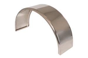 Products: Light Trailer - Single round stainless steel mudguards - Rhino Manufacturing NZ