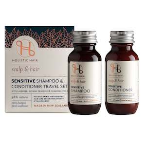 Hair: Holistic Hair Sensitive Shampoo & Conditioner Travel Set -2x 50ml