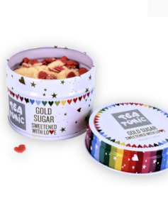 Gift Sets: Tea Tonic Gold Sugar With Hearts - 60g