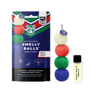 Reuseable Air Freshener: Reusable Car Air Freshener NZ WARRIORS - Coconut + Lime