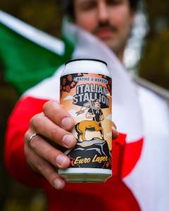 Beer: Italian Stallion - Euro Lager - 440ml (6 pack)