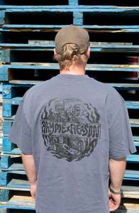 Merch: Skeleton tee - Faded Indigo