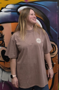 Merch: Pink - Cream Print - Skeleton tee