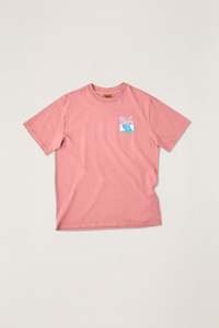 Mens T Shirts: Echoes Vintage Ss T-Shirt Dusty Rose
