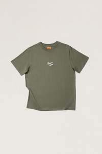 Mens T Shirts: Heavy Vintage Embroidered Ss T-Shirt Silver Pine