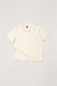 Mens T Shirts: Vintage Terry Polo Natural