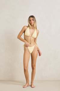 Gigi Tie Side Hi Cut Pant Lemon