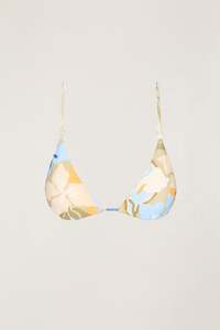 New Swim Arrivals: Blanca Floral Slide Tri Top Olive