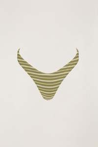 Vista Stripe Hi Cut Pant Olive