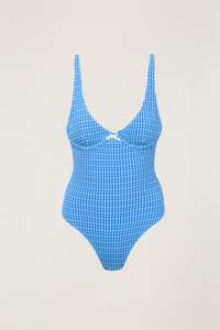 Lola Check Underwire One Piece Blue