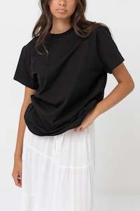 Rhythm Womens Classics: Classic Band Tee Black