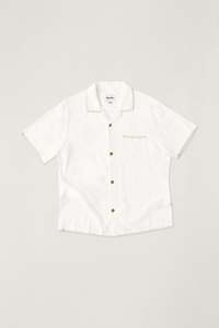 Mens Best Sellers: Linen Whip Stitch Ss Shirt Vintage White